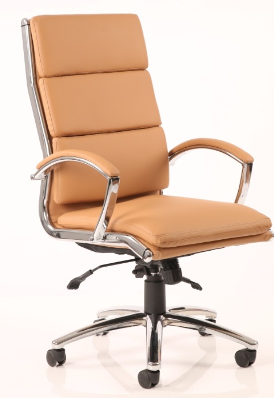 Classic tan executive chair Surrey Office Supplies