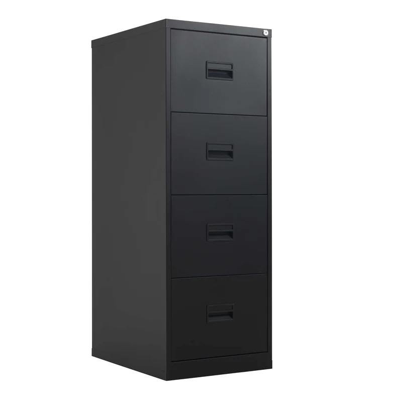 SOS BLACK Four drawer filing cabinets