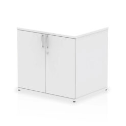 SOS Popular Desk High Cupboard - white