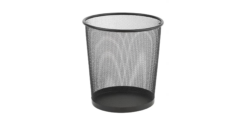 SOS black wire mesh wastepaper bins