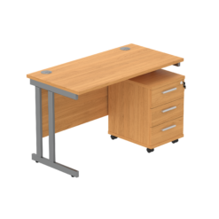 SOS VALUE BEECH 1200 x 600 Rectangular desk