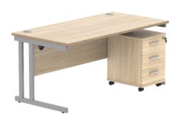 SOS VALUE OAK 1600 Rectangular desk
