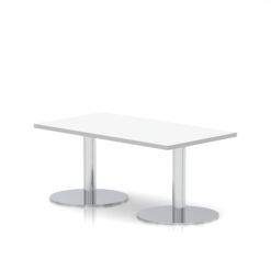 SOS 1200 Italia White Rectangular Coffee Table