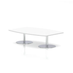 SOS 1800 Italia High Gloss White Boardroom Table