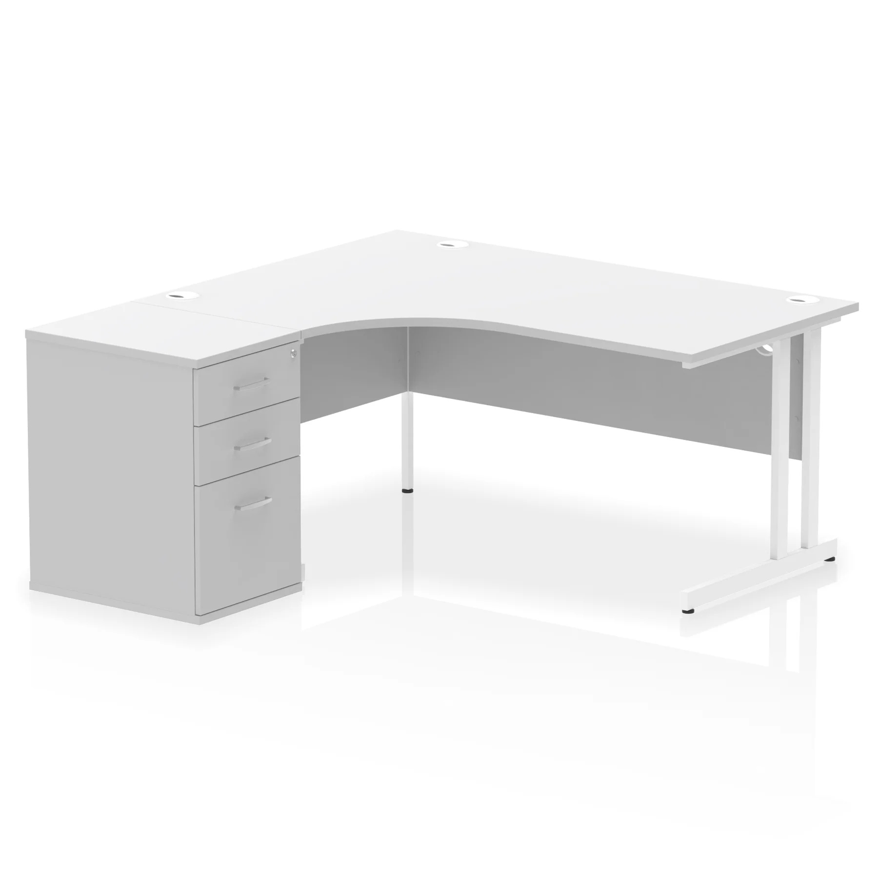 SOS Popular 1600 Left Hand Radial workstation - White