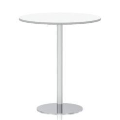 SOS 1000 Italia White Round Bar Table