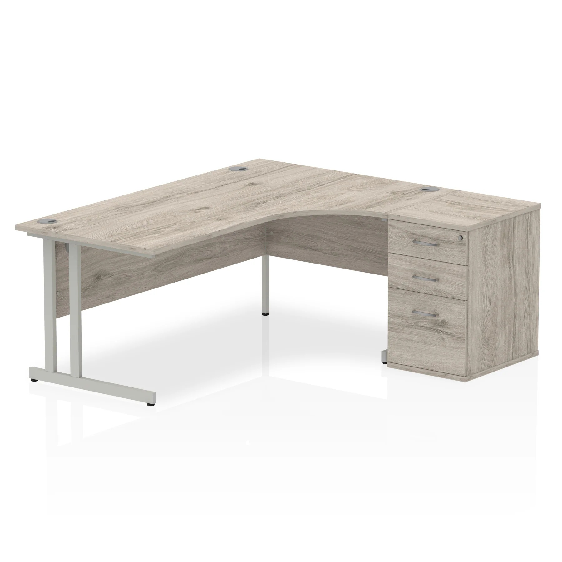 SOS Popular 1800 Right Hand Radial workstation - Grey Oak