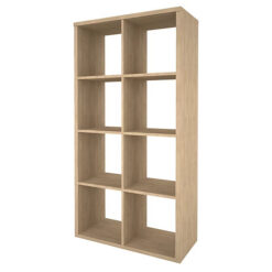 SOS GOOD OFFICE Freestanding 8 shelf unit - OAK