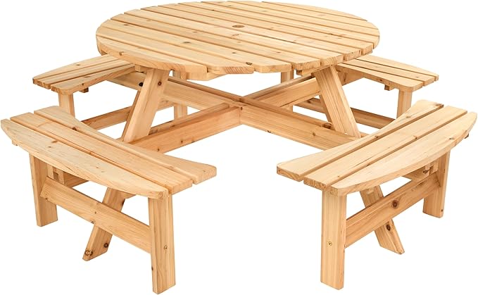 SOS 1100 Round Garden Picnic Table