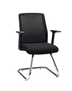 Doversgreen mesh back chair with a chrome cantilever base