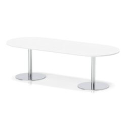 SOS 2400 White Italia Boardroom Table - Secondhand